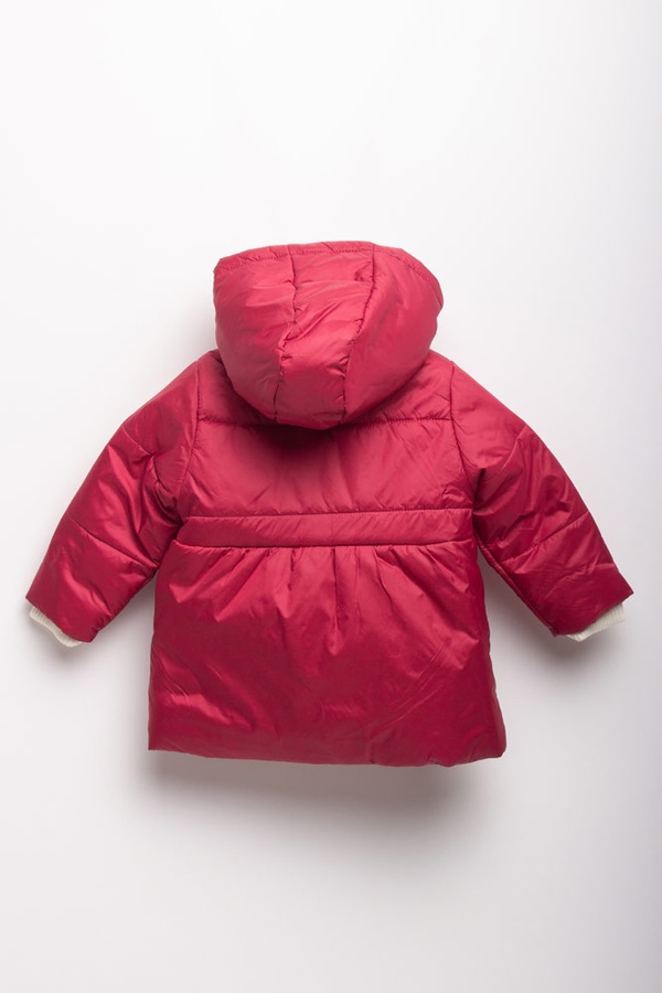 Куртка коротка на дівчинку 98 колір бордовий ЦБ-00151544