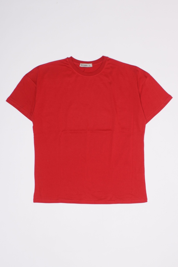 Женская футболка 40 цвет красный ЦБ-00191263 SKT000845357 фото