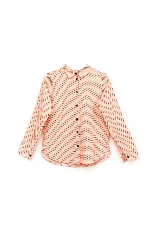 Блуза на дівчинку 146 колір персиковий ЦБ-00151409 SKT000516536 фото