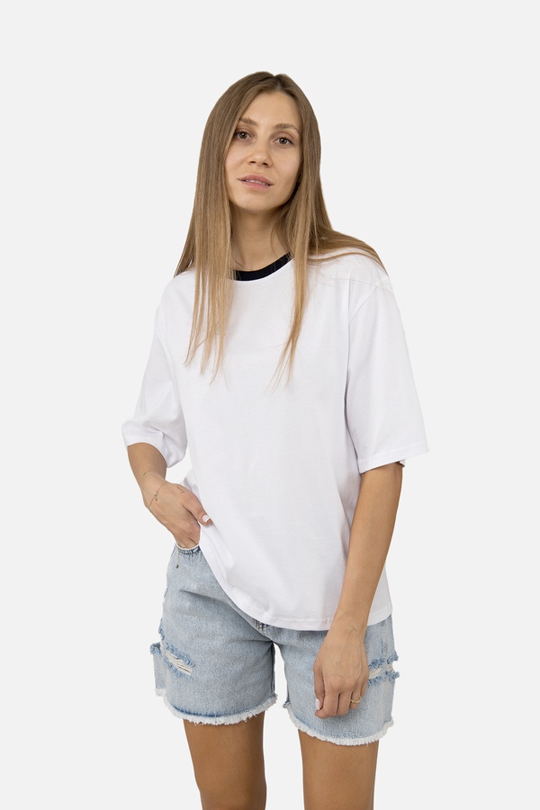 Женская футболка с коротким рукавом 40 цвет белый ЦБ-00253408