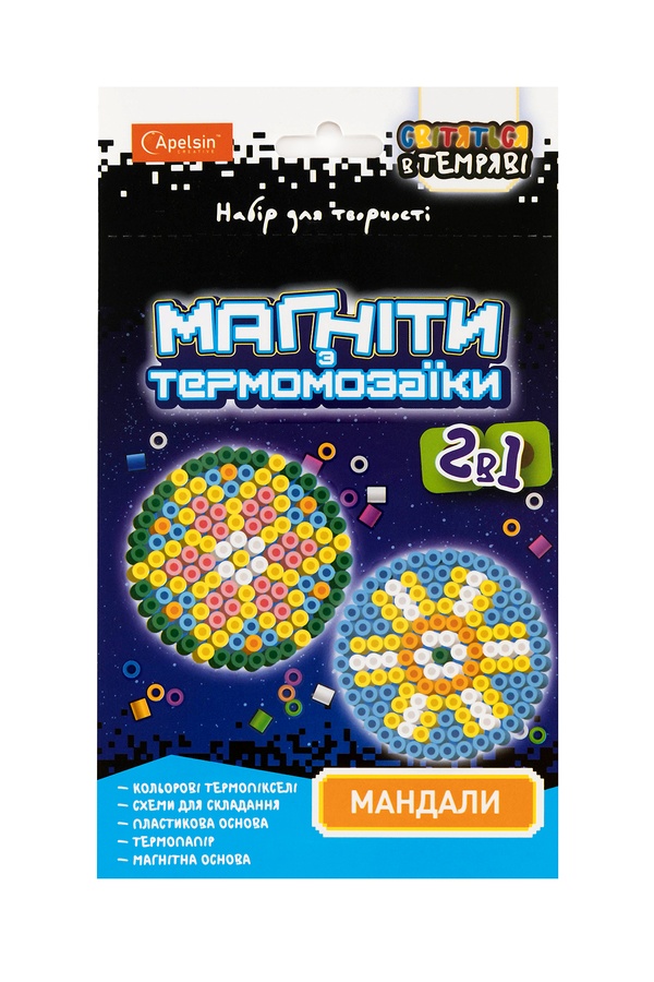 Набор для творчества "Магниты из термомозаики 2 в 1" цвет разноцветный ЦБ-00238172 SKT000955601 фото