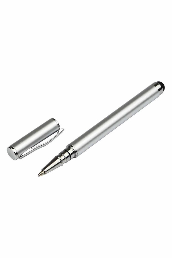 Стилус емкостный с шариковой ручкой металлический серебристый цвет серебренный ЦБ-00196970 SKT000860261 фото