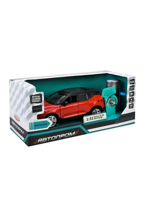 Іграшка машина металева моделі Volvo XC40 Recharge АВТОПРОМ 68703 ЦБ-00287833 фото