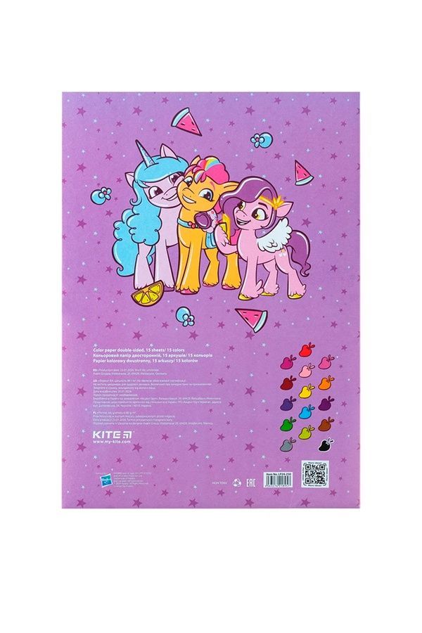 Набор двусторонней цветной бумаги Kite My Little Pony KITE LP24-250 ЦБ-00255226 фото