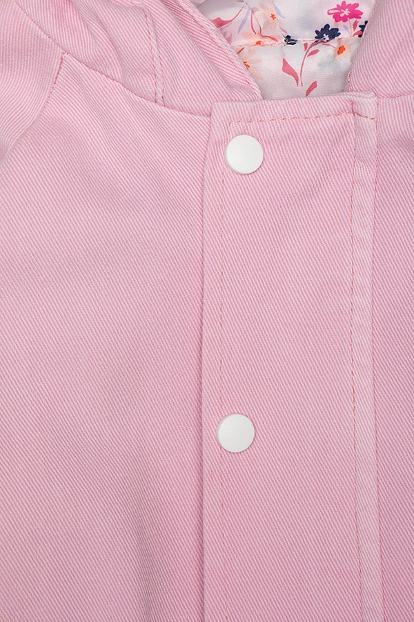 Вітровка з каптуром для дівчинки 116 колір рожевий ЦБ-00209815 SKT000887588 фото