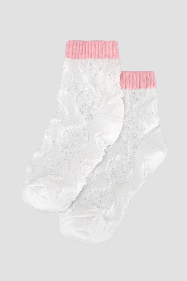 Носки для девочки 23-26 цвет белый ЦБ-00249706 SKT000991656 фото