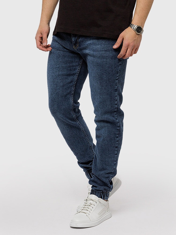 Чоловічі джинсові джогери 42 колір синій ЦБ-00220182 SKT000909052 фото