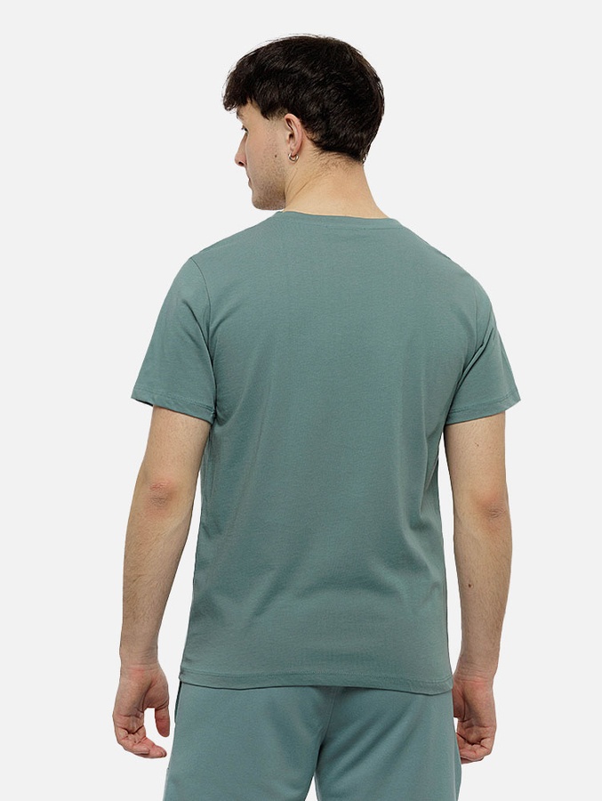 Чоловіча футболка регуляр 52 колір бірюзовий ЦБ-00210813 SKT000890874 фото