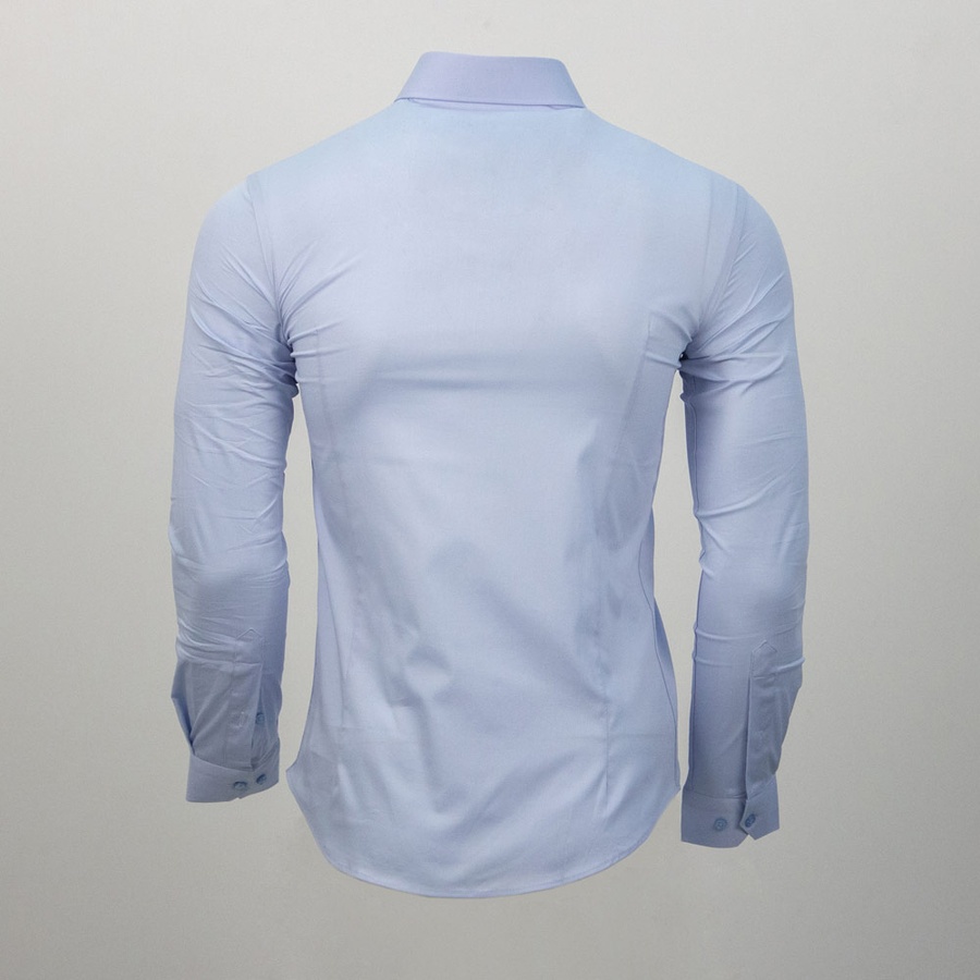 Рубашка слим мужская цвет голубой ЦБ-00150318 SKT000513448 фото