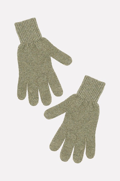 Женские перчатки 9.5 цвет хаки ЦБ-00201483 SKT000870515 фото