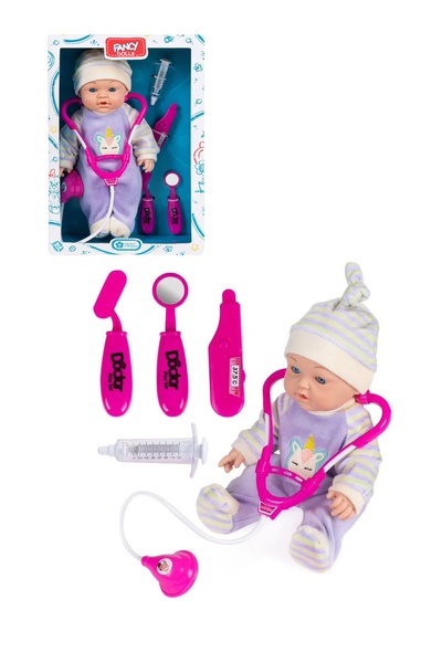 Кукла «Малыш» с набором врача цвет разноцветный ЦБ-00174239 SKT000583087 фото