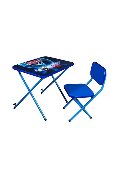 Парта зі стільцем "Тачка" колір синій ЦБ-00154465 SKT000525690 фото