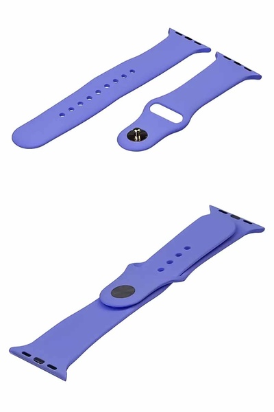 Ремешок силиконовый для Apple Watch Sport Band 42/44/45 mm размер L цвет №17 цвет фиолетовый ЦБ-00195354 SKT000856874 фото