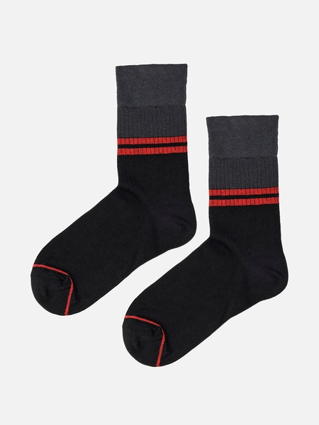 Чоловічі шкарпетки 43-45 колір чорний ЦБ-00229785 SKT000933225 фото