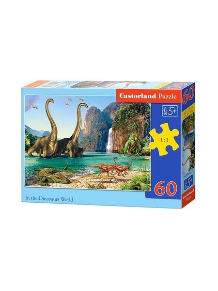 Пазли "Світ динозаврів", 60 елементів колір різнокольоровий ЦБ-00091526 SKT000405756 фото
