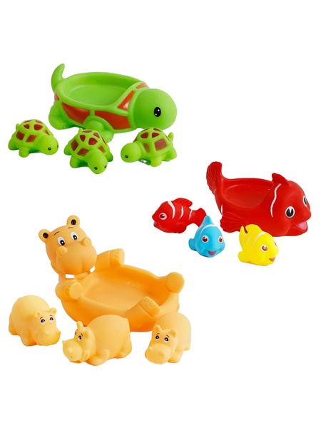 Набір іграшок для купання "Тваринки" колір різнокольоровий ЦБ-00229677 SKT000933022 фото