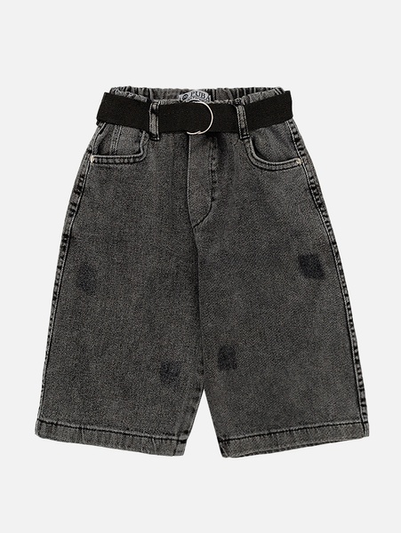 Шорти джинсові на резинці з поясом для хлопчика 122 колір сірий ЦБ-00221459 SKT000912417 фото
