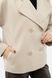 Жіноче пальто 46 колір бежевий ЦБ-00241682 SKT000962412 фото 4