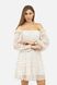 Жіноча сукня з довгим рукавом 44 колір молочний ЦБ-00243038 SKT000966610 фото 1