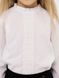 Блуза довгий рукав для дівчинки 140 колір білий ЦБ-00222559 SKT000915568 фото 2