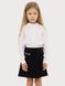 Блуза довгий рукав для дівчинки 140 колір білий ЦБ-00222559 SKT000915568 фото 1