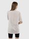 Жіноча подовжена футболка регуляр 48 колір бежевий ЦБ-00216682 SKT000901106 фото 3