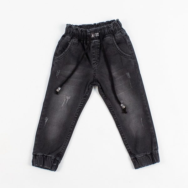 Джогеры/ джинсы детские на мальчика 110 цвет черный ЦБ-00137654 SKT000484951 фото