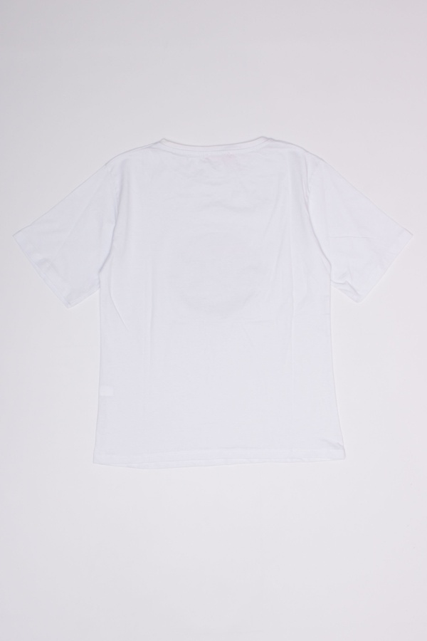 Женская футболка 44 цвет белый ЦБ-00192409 SKT000849029 фото