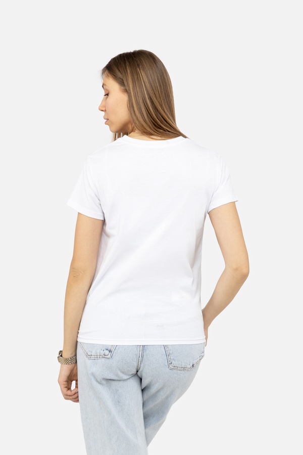 Жіноча футболка 50 колір білий ЦБ-00242201 SKT000963935 фото