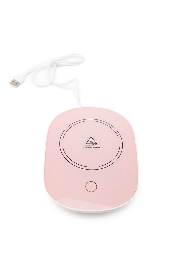 Чашка на USB-підставці з підігрівом "Lucky" колір рожевий ЦБ-00236142 SKT000951749 фото
