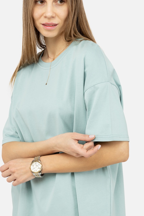Жіноча футболка з коротким рукавом 48 колір м'ятний ЦБ-00242212 SKT000963997 фото