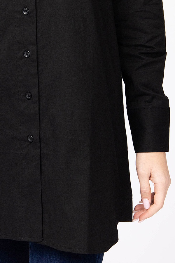 Блуза жіноча 48 колір чорний ЦБ-00173829 SKT000581493 фото