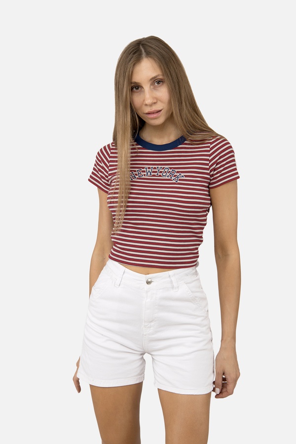 Женская футболка с коротким рукавом 38 цвет красный ЦБ-00255011