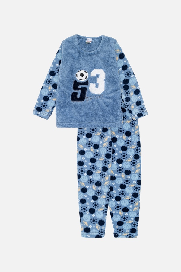 Пижама для мальчика 152 цвет голубой ЦБ-00239437 SKT000958946 фото