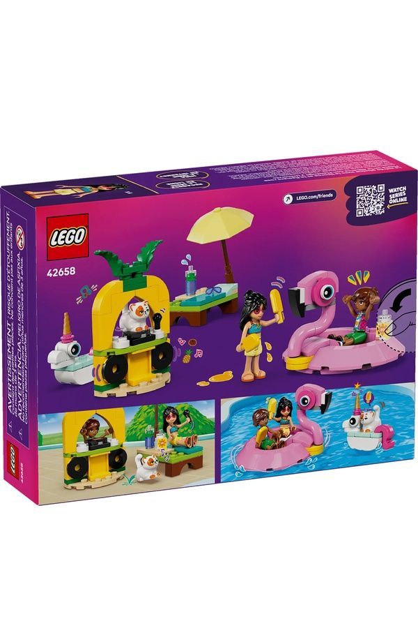 Конструктор LEGO Friends Вечеринка единорога и фламинго у бассейна 42658 ЦБ-00279949 фото