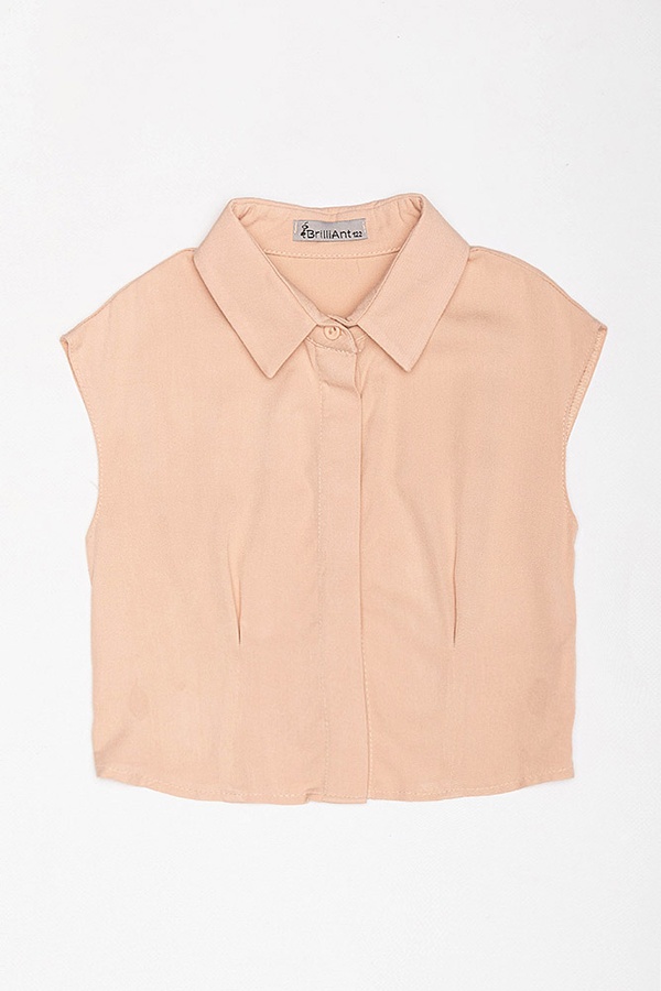 Рубашка для девочки 122 цвет персиковый ЦБ-00162568 SKT000551452 фото