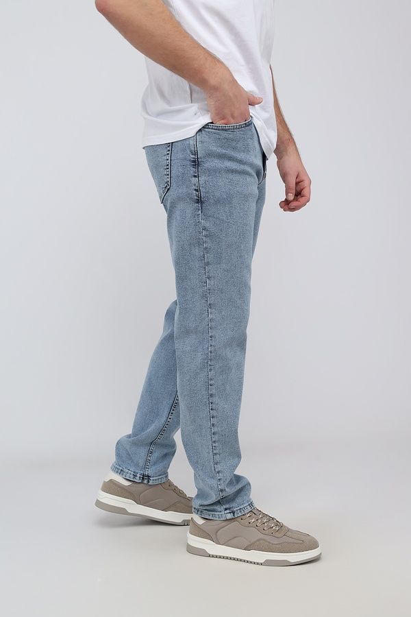 Джинси slim чоловічі колір блакитний W33 ЦБ-00291199 фото
