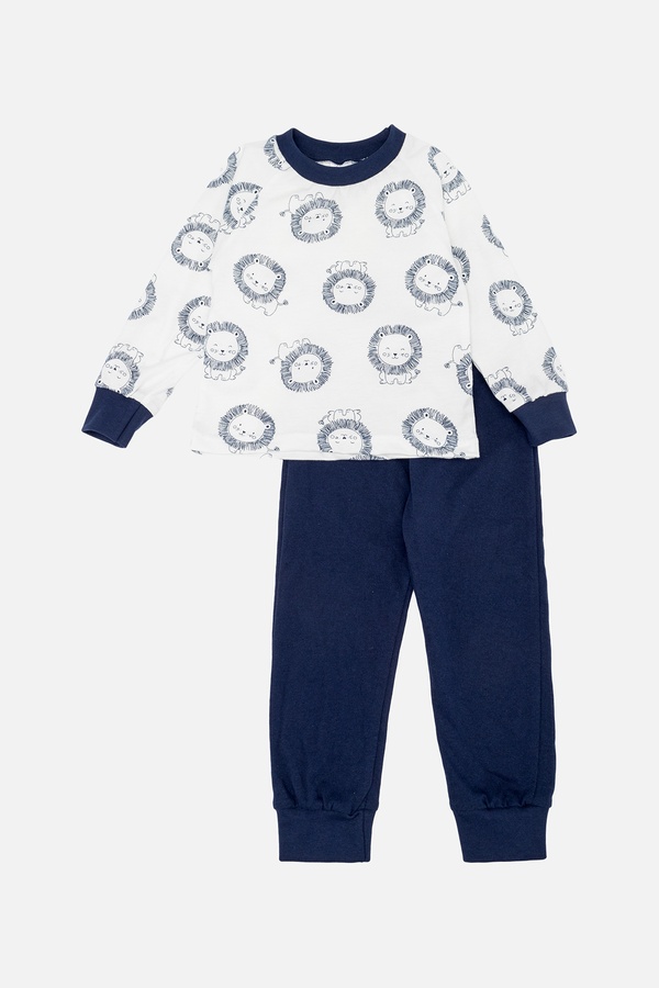 Пижама с длинным рукавом для мальчика 92 цвет темно-синий ЦБ-00246700 SKT000985185 фото