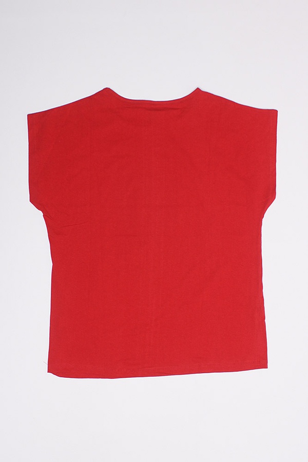 Женская футболка 50 цвет красный ЦБ-00192147 SKT000848250 фото