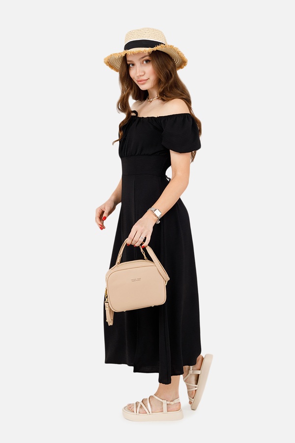 Жіноча сукня 42 колір чорний ЦБ-00252196 SKT000998250 фото