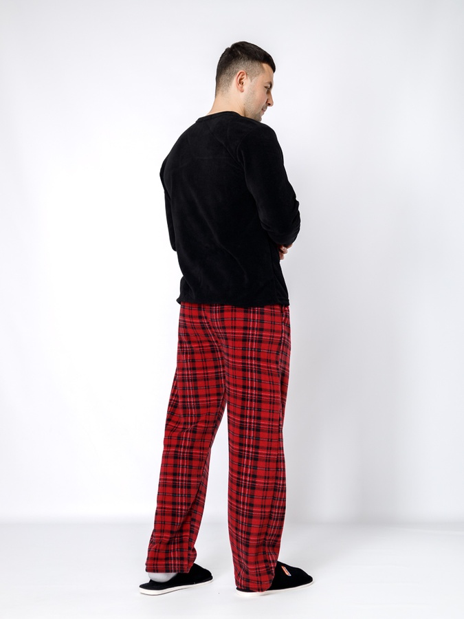 Чоловіча піжама 52 колір чорний ЦБ-00234327 SKT000951524 фото