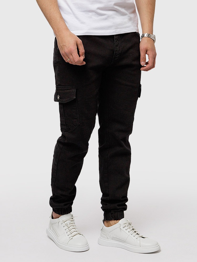 Мужские джинсовые джогеры 54 цвет черный ЦБ-00219093 SKT000906295 фото