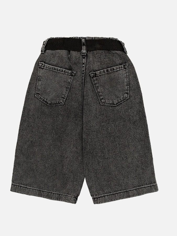 Шорти джинсові на резинці з поясом для хлопчика 122 колір сірий ЦБ-00221459 SKT000912417 фото
