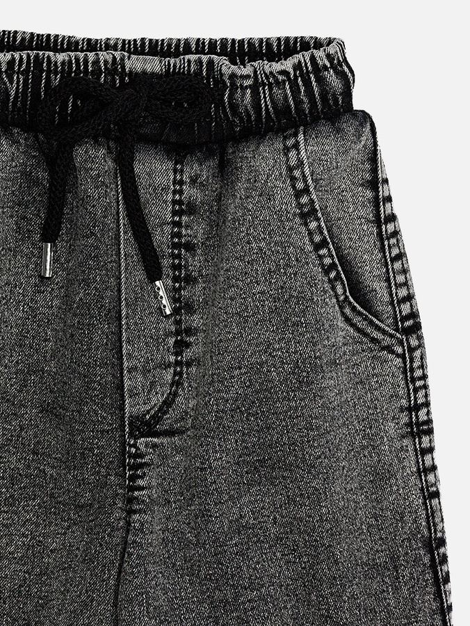 Джогеры джинсовые для мальчика 152 цвет темно-серый ЦБ-00219824 SKT000908217 фото