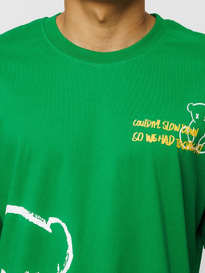Чоловіча футболка оверсайз 50 колір зелений ЦБ-00219871 SKT000908516 фото