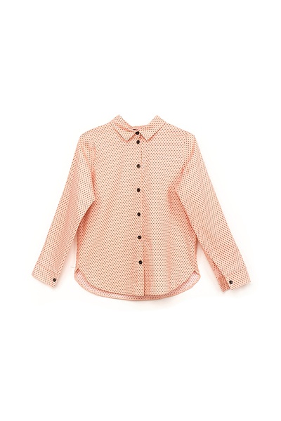 Блуза на дівчинку 164 колір персиковий ЦБ-00151409 SKT000516539 фото