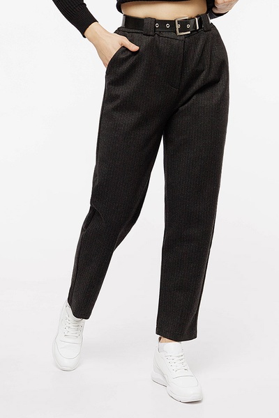 Женские брюки 48 цвет темно-серый ЦБ-00201346 SKT000870065 фото