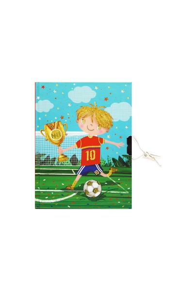 Блокнот дитячий на замочку "Хлопчик з м'ячем" колір різнокольоровий ЦБ-00183108 SKT000605851 фото