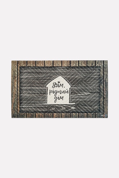 Придверний килимок з дизайном "Дім, милий дім" колір різнокольоровий ЦБ-00203601 SKT000874326 фото