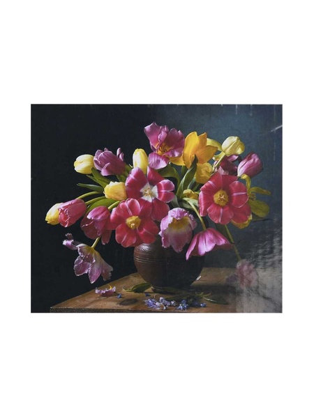 Картина по номерам "Букет тюльпанов", 40х30 см цвет разноцветный ЦБ-00217199 SKT000902222 фото